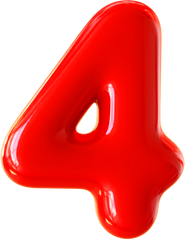 Number 4 Red